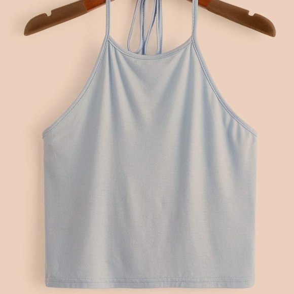 Tie Back Halter Top - Picture 1 of 3